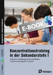 Cover von Konzentrationstraining in der Sekundarstufe I