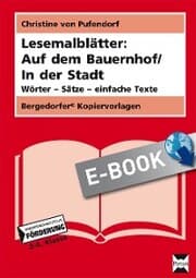 Cover von Lesemalblätter: Auf dem Bauernhof / In der Stadt
