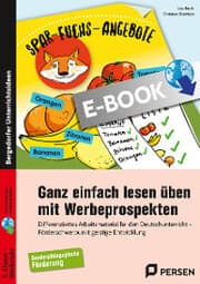 Cover von Ganz einfach lesen üben mit Werbeprospekten