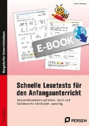 Cover von Schnelle Lesetests für den Anfangsunterricht