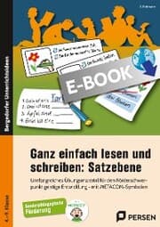 Cover von Ganz einfach lesen und schreiben: Satzebene