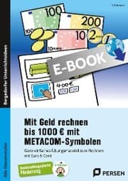 Cover von Mit Geld rechnen bis 1000 Euro mit METACOM-Symbolen