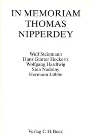 Cover von In Memoriam Thomas Nipperdey
