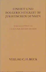 Cover von Einheit und Folgerichtigkeit im Juristischen Denken