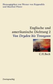 Cover von Englische und amerikanische Dichtung Bd. 2: Englische Dichtung: Von Dryden bis Tennyson