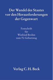 Cover von Der Wandel des Staates vor den Herausforderungen der Gegenwart