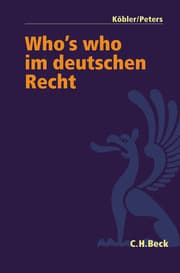 Cover von Who's who im deutschen Recht