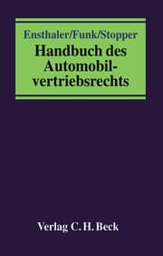 Cover von Handbuch des Automobilvertriebsrechts