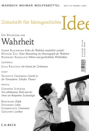 Cover von Zeitschrift für Ideengeschichte Heft I/3 Herbst 2007: Die Rückkehr der Wahrheit