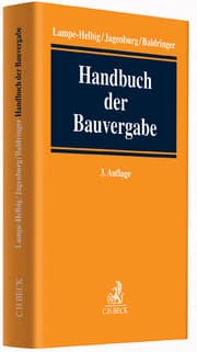 Cover von Handbuch der Bauvergabe
