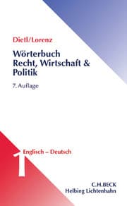 Cover von Wörterbuch für Recht, Wirtschaft und Politik 1