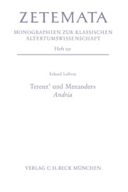 Cover von Terenz' und Menanders Andria