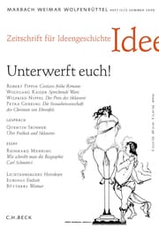 Cover von Zeitschrift für Ideengeschichte Heft III/2 Sommer 2009: Unterwerft euch!