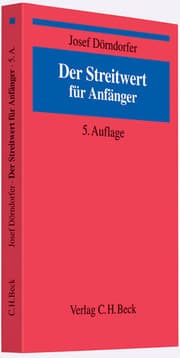Cover von Der Streitwert für Anfänger