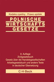 Cover von Polnische Wirtschaftsgesetze