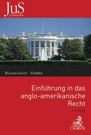 Cover von Einführung in das anglo-amerikanische Recht