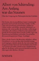 Cover von Am Anfang war das Staunen