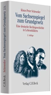 Cover von Vom Sachsenspiegel zum Grundgesetz