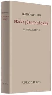 Cover von Festschrift für Franz Jürgen Säcker zum 70. Geburtstag