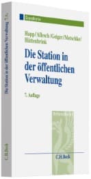 Cover von Die Station in der öffentlichen Verwaltung