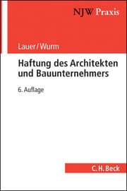 Cover von Haftung des Architekten und Bauunternehmers