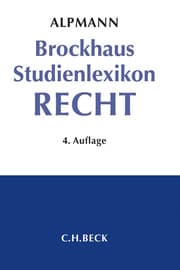 Cover von Brockhaus Studienlexikon Recht
