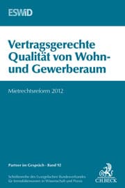 Cover von Vertragsgerechte Qualität von Wohn- und Gewerberaum