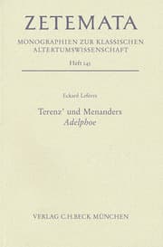Cover von Terenz' und Menanders Adelphoe