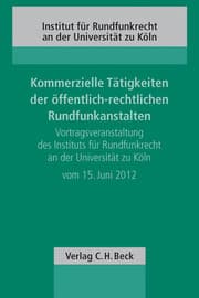 Cover von Kommerzielle Tätigkeiten der öffentlich-rechtlichen Rundfunkanstalten