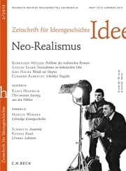 Cover von Zeitschrift für Ideengeschichte Heft VII/2 Sommer 2013