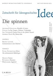 Cover von Zeitschrift für Ideengeschichte Heft VII/4 Winter 2013
