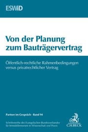 Cover von Von der Planung zum Bauträgervertrag