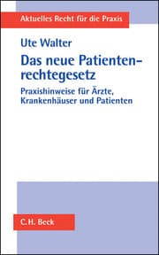 Cover von Das neue Patientenrechtegesetz