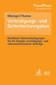 Cover von Verteidigungs- und Sicherheitsvergaben