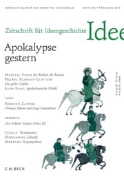 Cover von Zeitschrift für Ideengeschichte Heft VIII/1 Frühjahr 2014