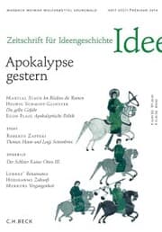 Cover von Zeitschrift für Ideengeschichte Heft VIII/1 Frühjahr 2014