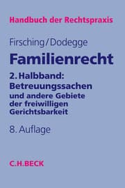 Cover von Familienrecht 2. Halbbd.: Betreuungssachen