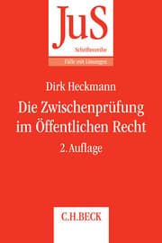 Cover von Die Zwischenprüfung im Öffentlichen Recht