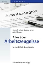 Cover von Alles über Arbeitszeugnisse