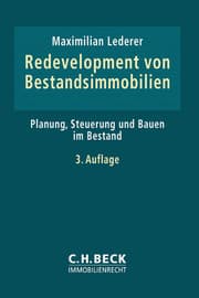 Cover von Redevelopment von Bestandsimmobilien