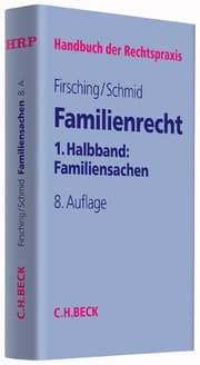 Cover von Familienrecht 1. Hallbband: Familiensachen