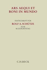 Cover von Ars aequi et boni in mundo
