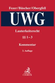 Cover von Lauterkeitsrecht, Kommentar zum Gesetz gegen den unlauteren Wettbewerb (UWG) Band 1. UWG