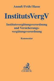 Cover von Institutsvergütungsverordnung, Versicherungsvergütungsverordnung
