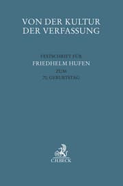 Cover von Von der Kultur der Verfassung