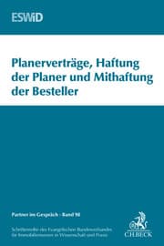 Cover von Planerverträge, Haftung der Planer und Mitverantwortung der Besteller