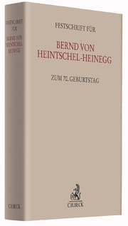 Cover von Festschrift für Bernd von Heintschel-Heinegg