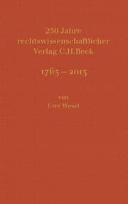 Cover von 250 Jahre rechtswissenschaftlicher Verlag C.H.Beck