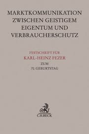 Cover von Festschrift für Karl-Heinz Fezer zum 70. Geburtstag