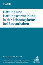 Cover von Haftung und Haftungsvermeidung in der Leistungskette bei Bauvorhaben